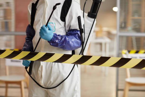 Professional Blood Cleanup technician working in Puyallup, WA
